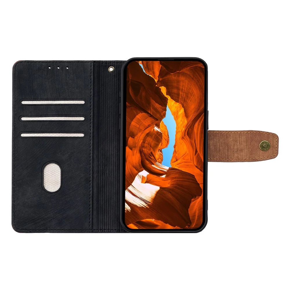 For OnePlus Ace 5 Ultra 5G / Nord 5 5G Case RFID Blocking Color Splicing PU Leather Wallet Phone Cover - Black - 2