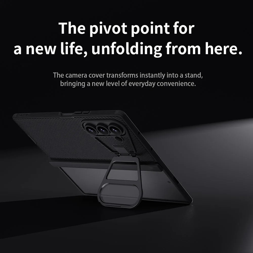 NILLKIN CamShield Prop Series For Samsung Galaxy Z Fold7 5G Case PC Phone Cover with Clear Camera Lid - 6