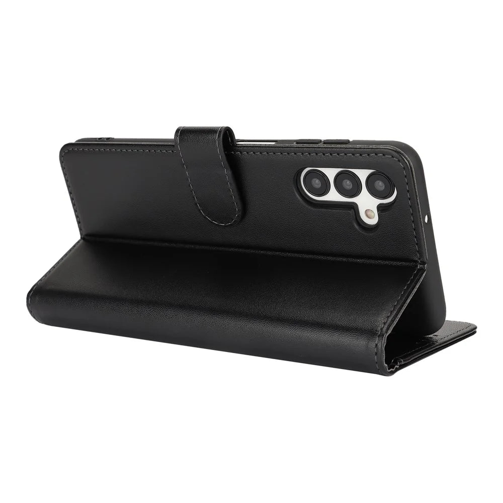 For Samsung Galaxy A54 5G Stand Case Shockproof Leather Wallet Phone Cover - Black - 3