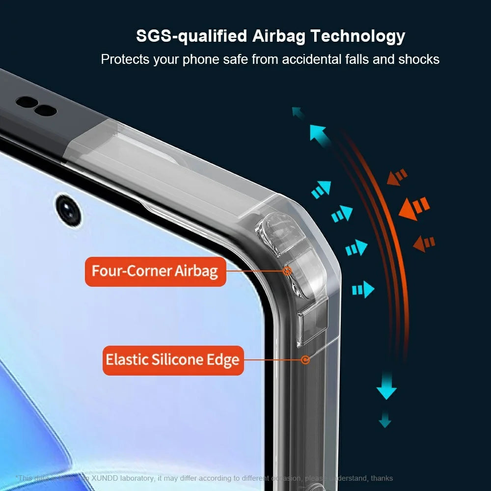 XUNDD For Infinix Smart 10 Case Dropproof TPU + Acrylic Clear Back Phone Cover - 5