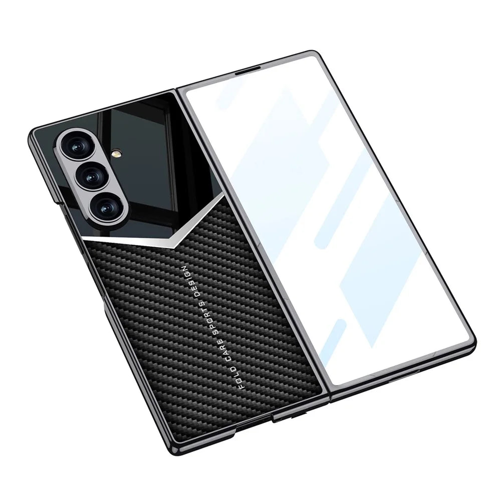 GKK For Samsung Galaxy Z Fold7 5G Cases Electroplating PU + PC + TPU Phone Cover - Titanium Grey - 4