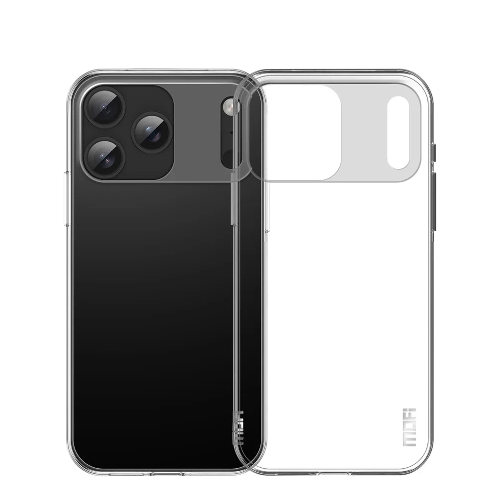 MOFI For iPhone 17 Pro Clear Phone Case  Ultra-Thin TPU Phone Back Cover - Transparent - 1