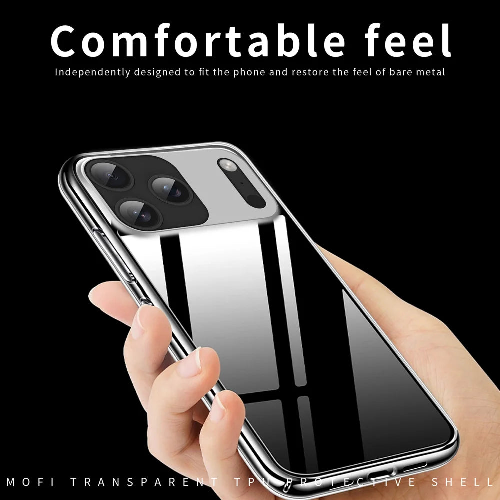 MOFI For iPhone 17 Pro Clear Phone Case  Ultra-Thin TPU Phone Back Cover - Transparent - 5