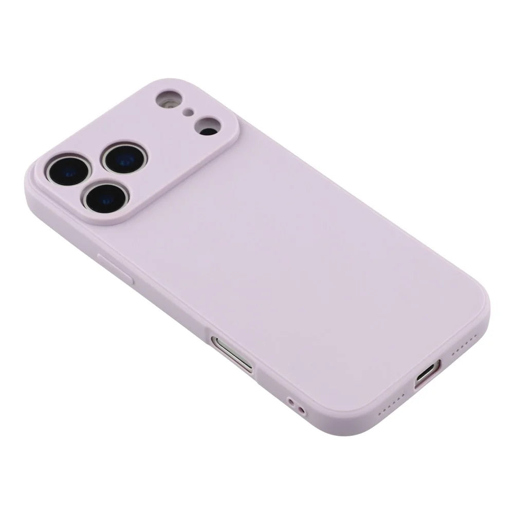 For iPhone 17 Pro Case Precise Cutouts Straight Edge TPU Shockproof Phone Cover - Purple - 4
