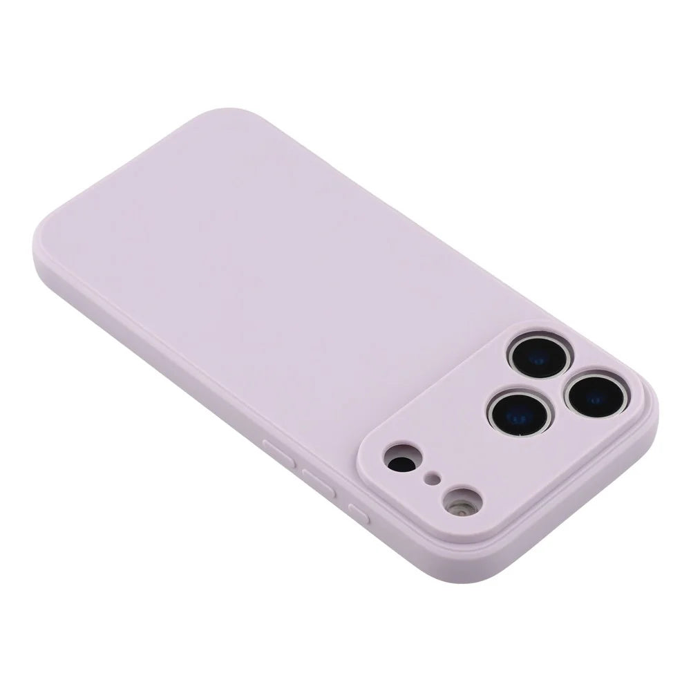 For iPhone 17 Pro Case Precise Cutouts Straight Edge TPU Shockproof Phone Cover - Purple - 5