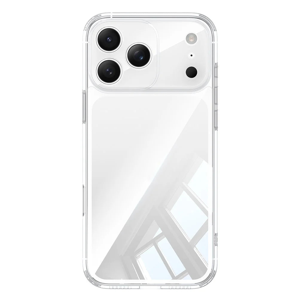 For iPhone 17 Pro Case Air Cushion TPU + Glass Back Shockproof Phone Cover - 2