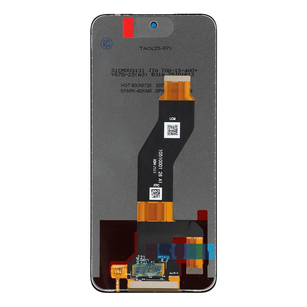 For TECNO Spark Go 2 4G KM4 / Spark 40 4G KM5 / Spark 40C 4G KM4k Grade C LCD Screen and Digitizer Assembly Replacement Part (Without Logo) - 2