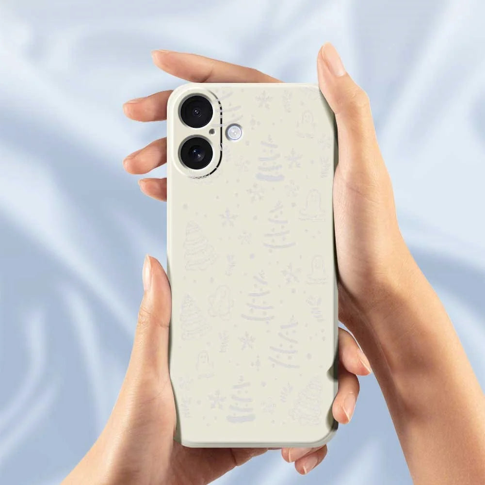 For iPhone 17 Case Snowflake Gingerbread Pattern Printing Straight Edge TPU Phone Back Cover - Green - 4