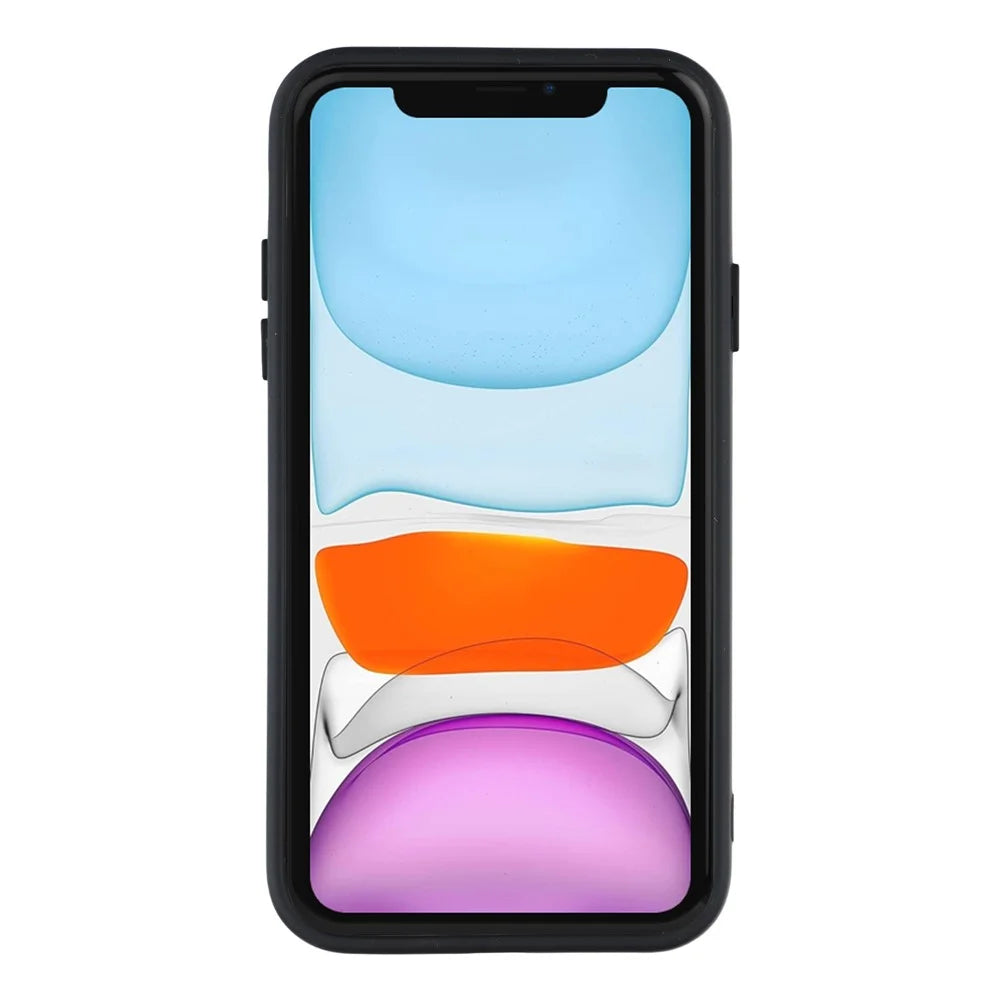 For iPhone 11 Case Compatible with MagSafe Skin-Touch PC + TPU Phone Cover - Black - 2