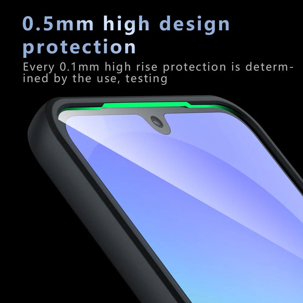 For Samsung Galaxy A14 5G Case Skin-Touch TPU + PC Matte Phone Back Cover, Transparent Black - 7