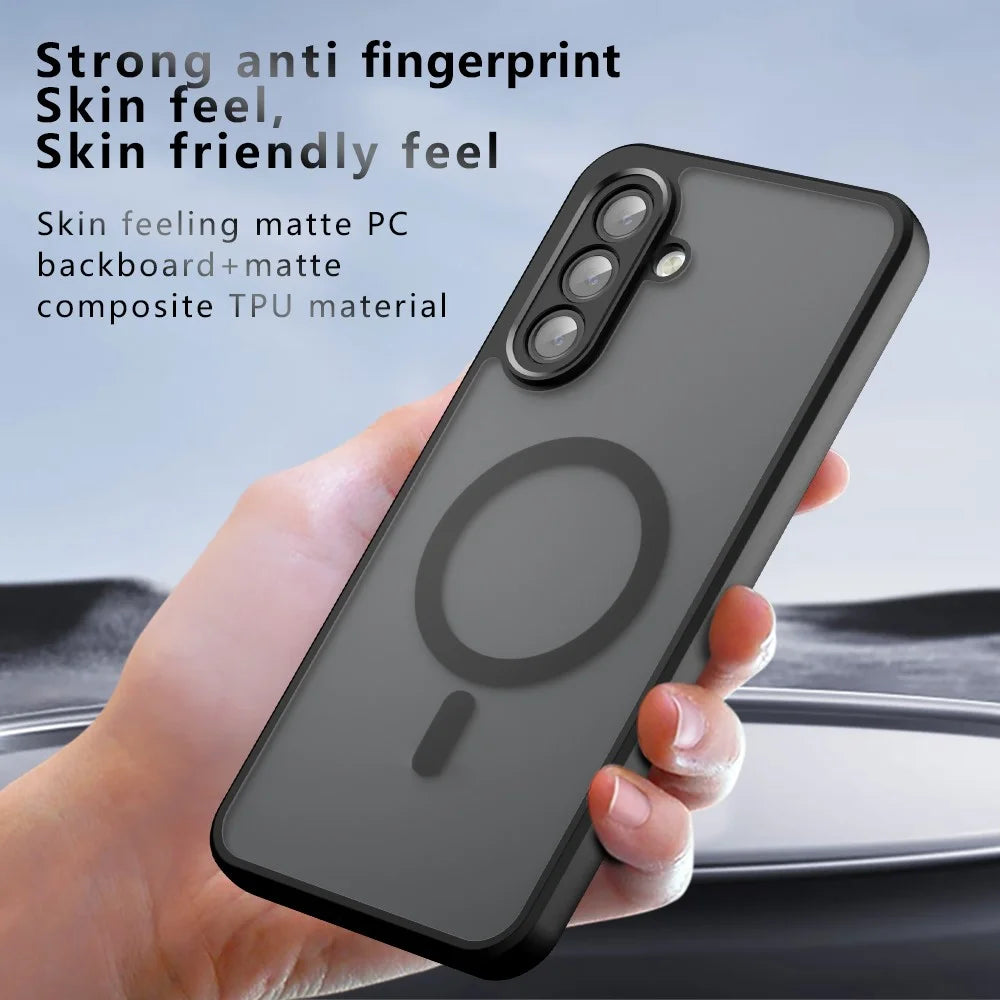 For Samsung Galaxy A17 5G / A17 4G Magnetic Case TPU + PC Matte Skin Touch Phone Cover - 7