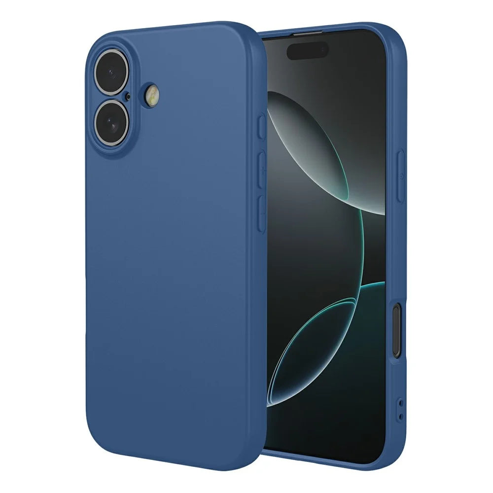 For iPhone 17 Case Soft TPU Shockproof Protective Phone Cover - Blue - 1