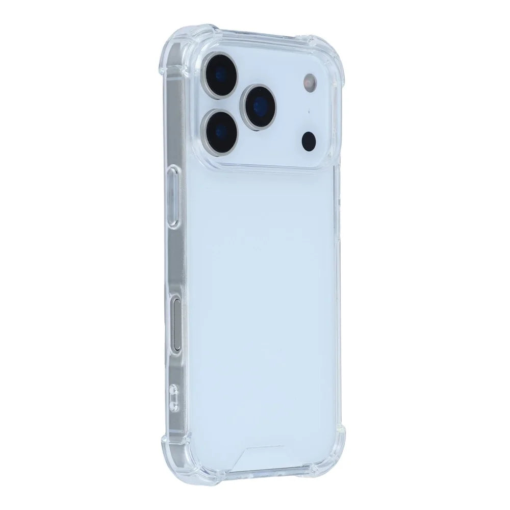 For iPhone 18 Pro / 17 Pro Case Reinforced Corners TPU Frame + Acrylic Back Phone Cover - 1