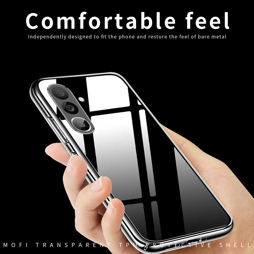 MOFI For Samsung Galaxy M56 5G Clear Phone Case  Ultra-Thin TPU Phone Back Cover - Transparent - 5