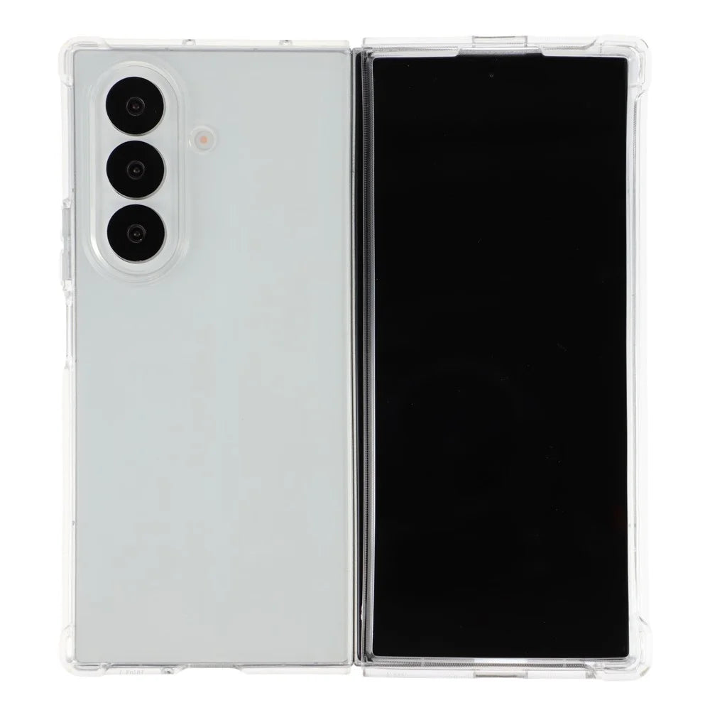For Samsung Galaxy Z Fold7 5G Case Crystal Clear TPU Phone Cover with Reinforced Corner - 1