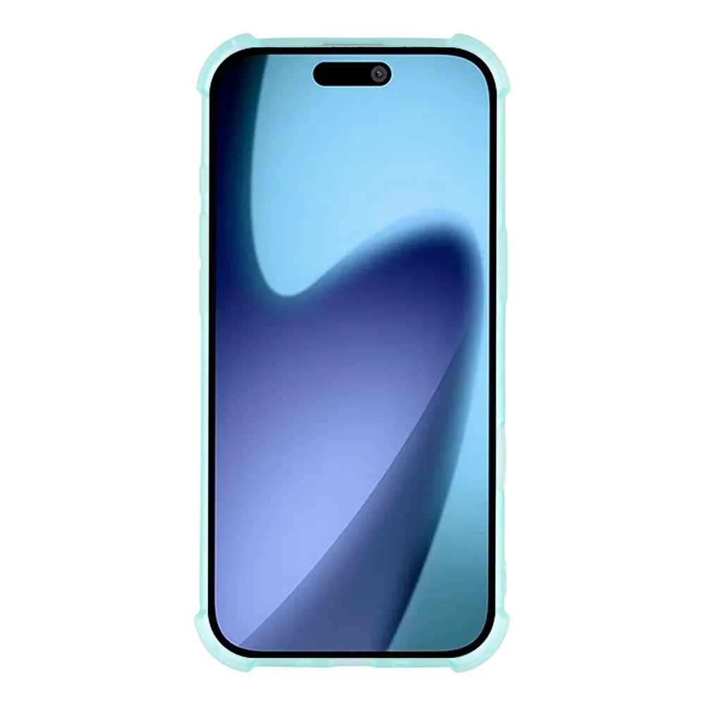 For iPhone Air Case Skin Touch Matte TPU Phone Back Cover Precise Cutouts - Transparent Green - 2