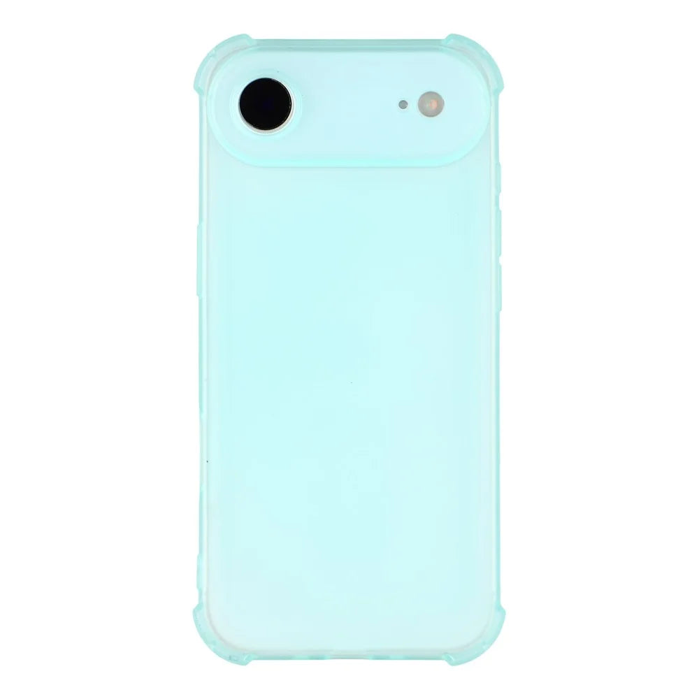 For iPhone Air Case Skin Touch Matte TPU Phone Back Cover Precise Cutouts - Transparent Green - 3