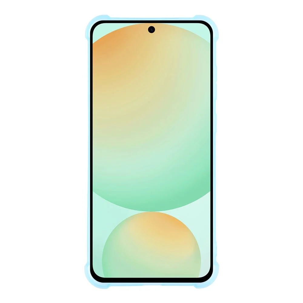For Samsung Galaxy S25+ Case Skin Touch Matte TPU Phone Back Cover Precise Cutouts - Transparent Blue - 2