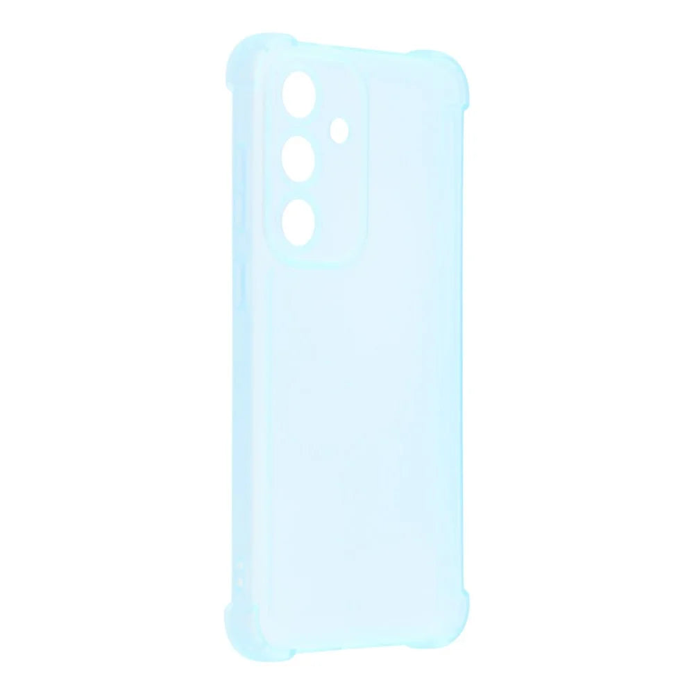 For Samsung Galaxy S25 Case Skin Touch Matte TPU Phone Back Cover Precise Cutouts - Transparent Blue - 3