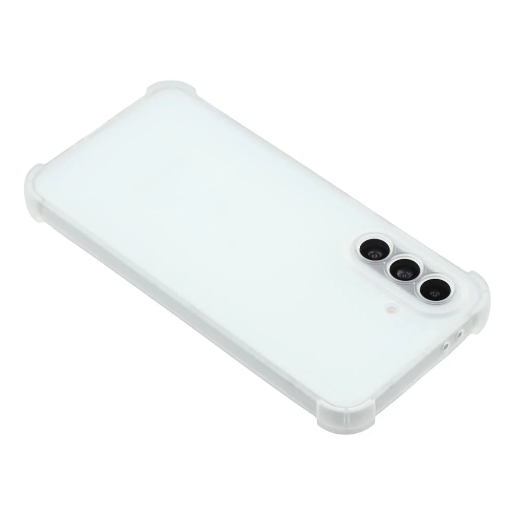 For Samsung Galaxy A18 5G / A18 4G / A17 5G / A17 4G Case Skin Touch Matte TPU Phone Back Cover Precise Cutouts - Transparent White - 5