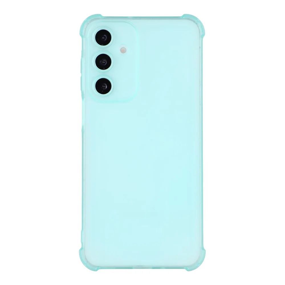 For Samsung Galaxy A35 5G Case Skin Touch Matte TPU Phone Back Cover Precise Cutouts - Transparent Green - 3