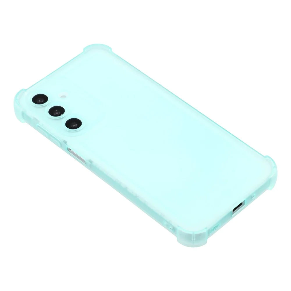 For Samsung Galaxy A35 5G Case Skin Touch Matte TPU Phone Back Cover Precise Cutouts - Transparent Green - 4