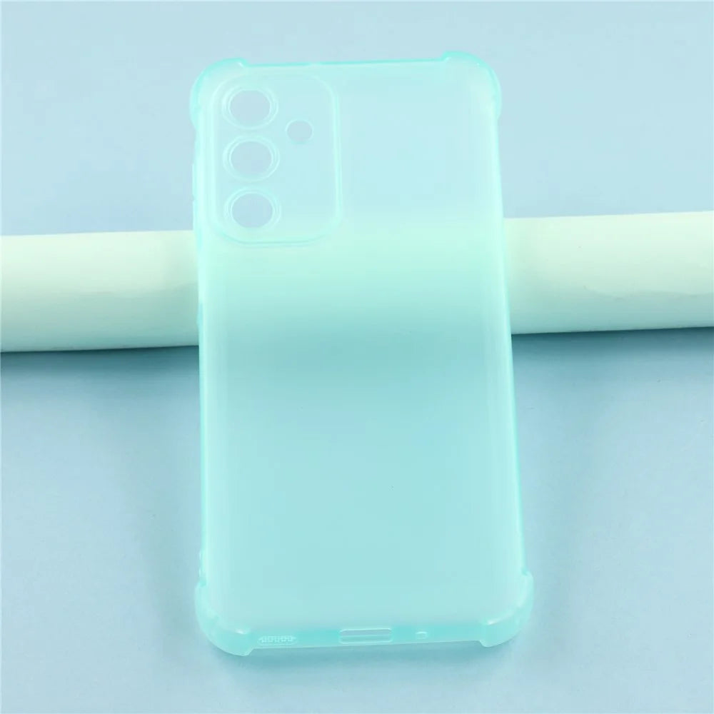 For Samsung Galaxy A25 5G (Global) (161.0mm) Case Skin Touch Matte TPU Phone Back Cover Precise Cutouts - Transparent Green - 6