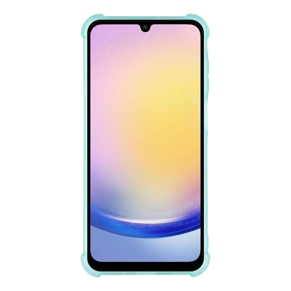 For Samsung Galaxy A15 5G Case Skin Touch Matte TPU Phone Back Cover Precise Cutouts - Transparent Green - 2