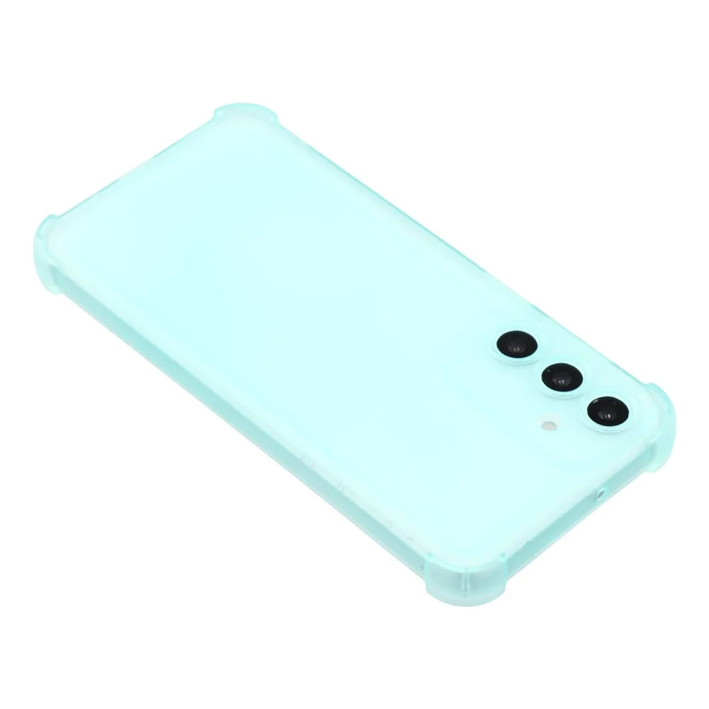 For Samsung Galaxy A15 5G Case Skin Touch Matte TPU Phone Back Cover Precise Cutouts - Transparent Green - 5
