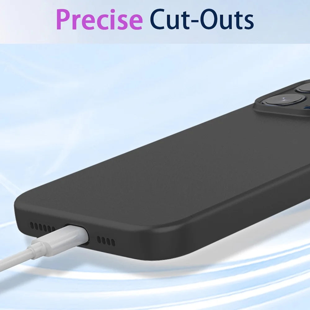 For iPhone 18 Pro Max / 17 Pro Max Case Soft TPU Shockproof Protective Phone Cover - Black - 4