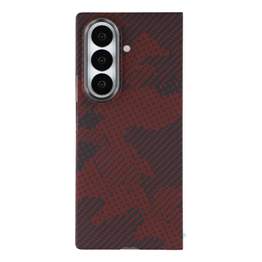 For Samsung Galaxy Z Fold7 5G Magnetic Case Camouflage Pattern Aramid Fiber Phone Cover with Metal Lens Frame / Front Frame - 2