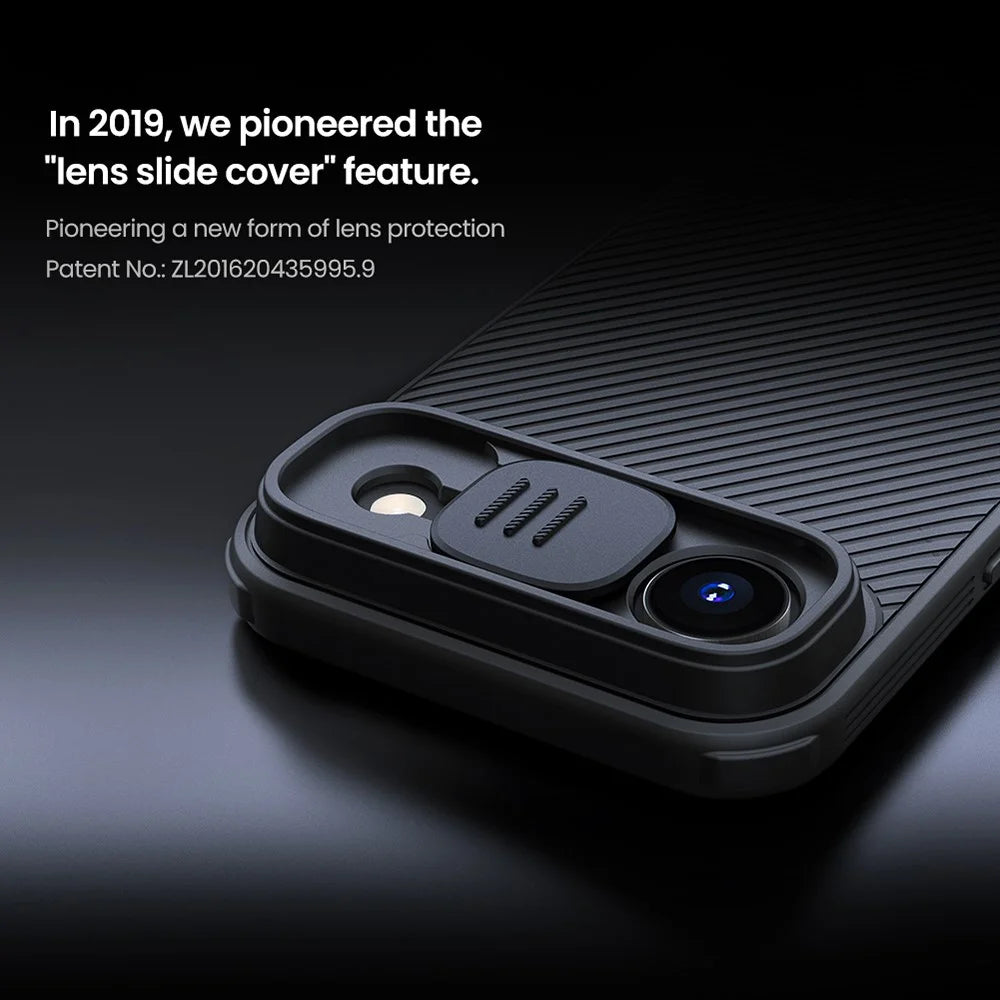 NILLKIN Camshield Pro Series for iPhone Air Case PC + TPU Phone Cover with Camera Slider - Black - 5