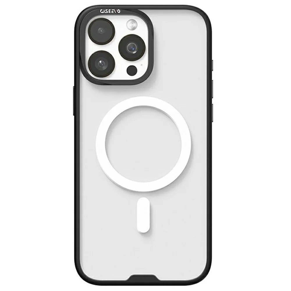 CASEEVO For iPhone 14 Pro Case Compatible with MagSafe TPU Acrylic Cover with Interchangeable Dots Backplate - White - 2