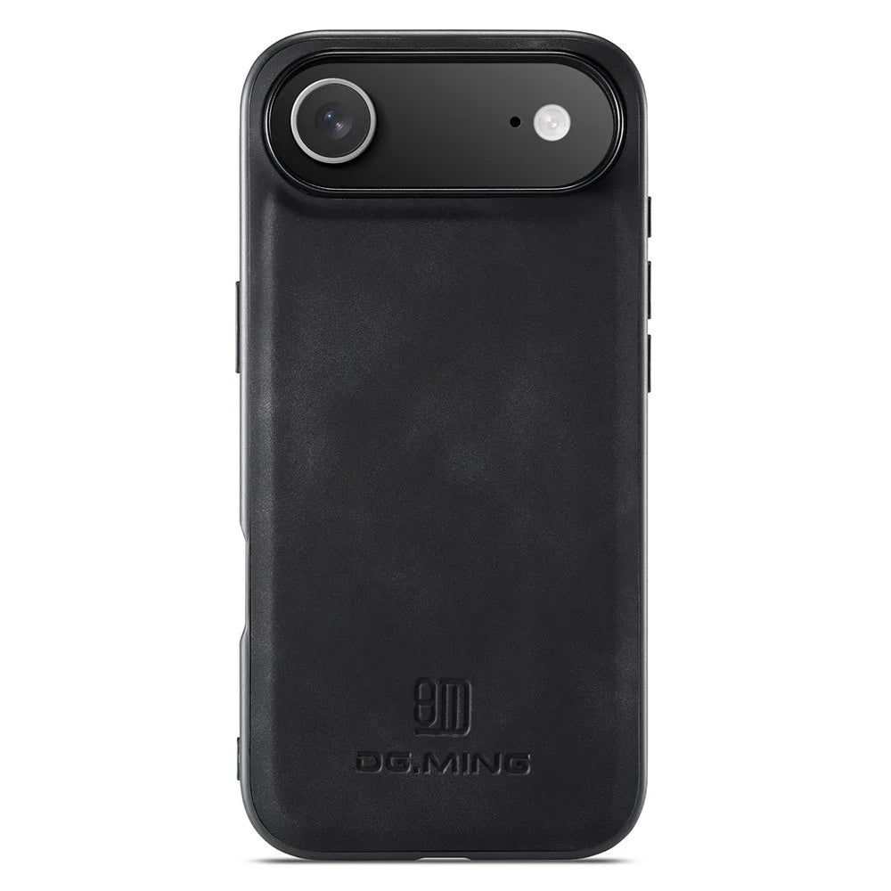 DG.MING For iPhone Air Case PU Leather Covered PC + TPU Hybrid Phone Shell - Black - 4