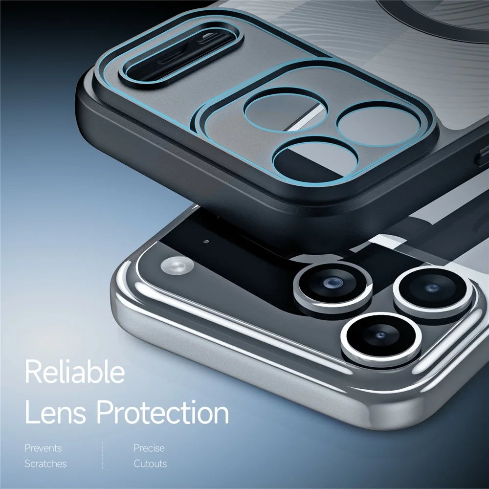 DUX DUCIS Aimo Series For iPhone 17 Pro Max Magnetic Case Compatible with MagSafe TPU + PC Phone Cover (REACH Certification) - Black - 7