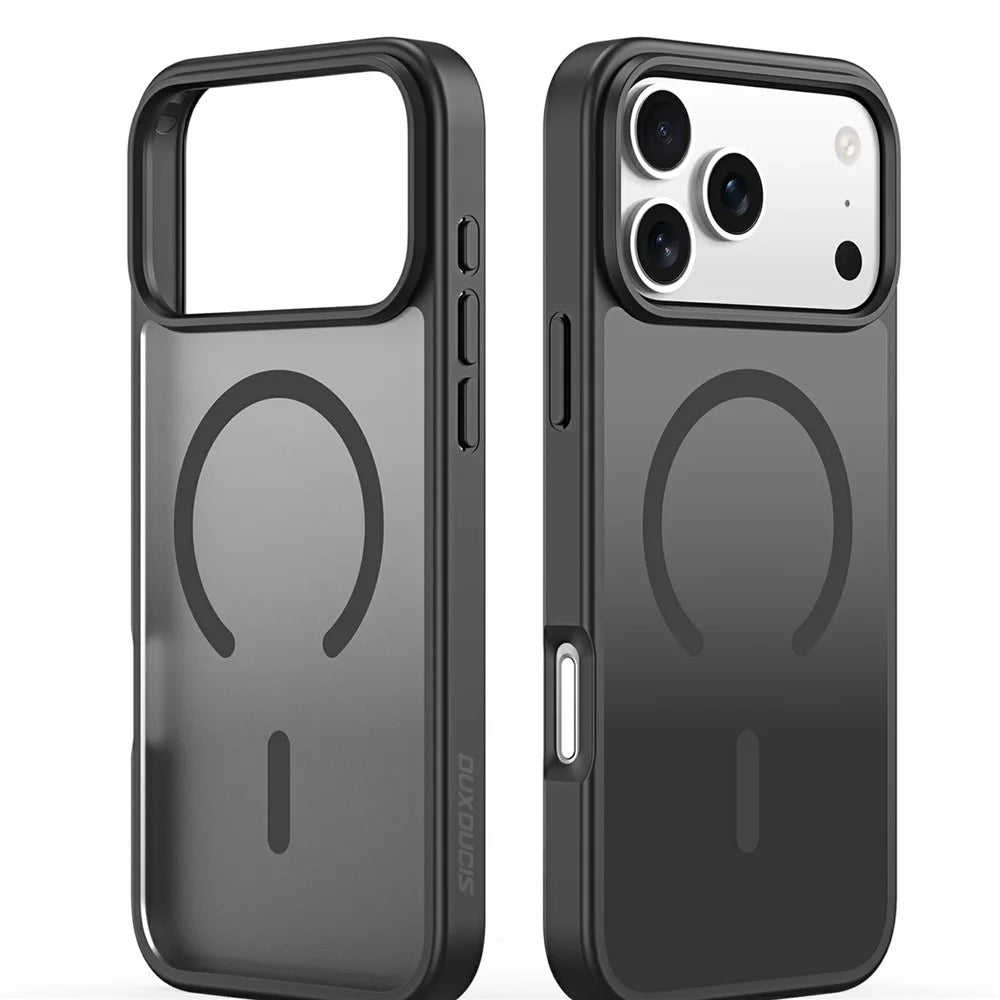 DUX DUCIS Yind Series For iPhone 17 Pro Case TPU + PC Matte Phone Cover Compatible with MagSafe - Black - 2