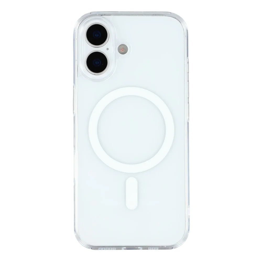 JAUCASE For iPhone 17 Case Compatible with MagSafe Crystal Clear TPU PC Phone Back Cover - 3