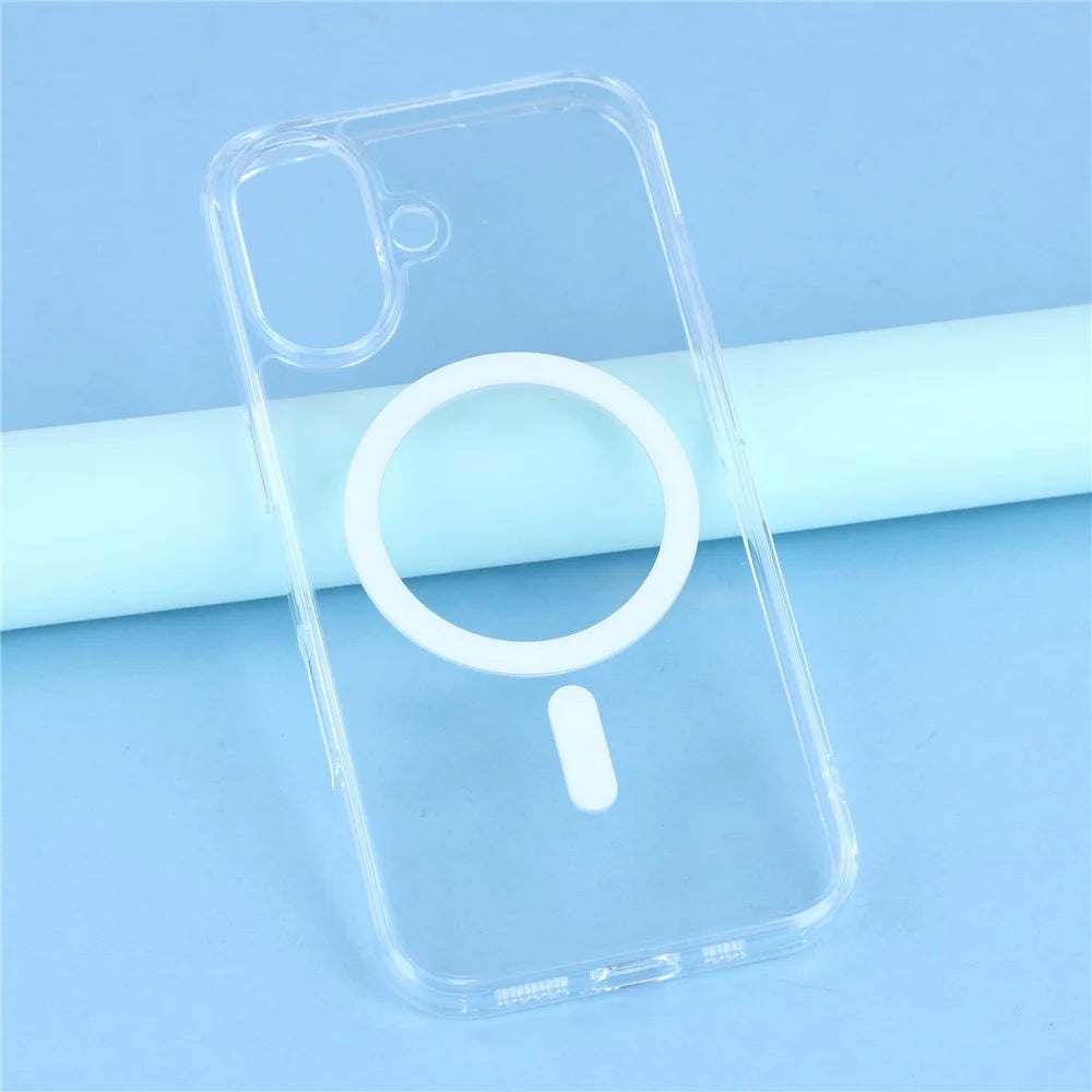 JAUCASE For iPhone 17 Case Compatible with MagSafe Crystal Clear TPU PC Phone Back Cover - 7