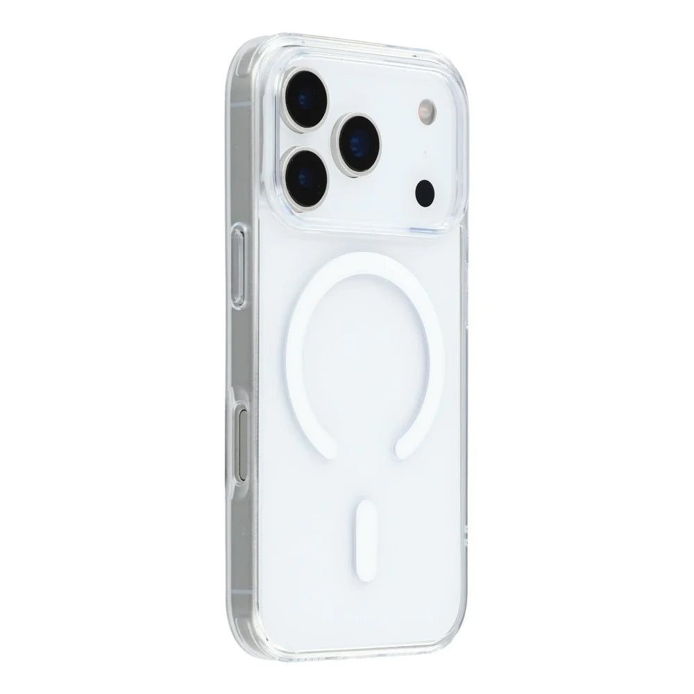 JAUCASE For iPhone 17 Pro Max Case Compatible with MagSafe Crystal Clear TPU PC Phone Back Cover - 1