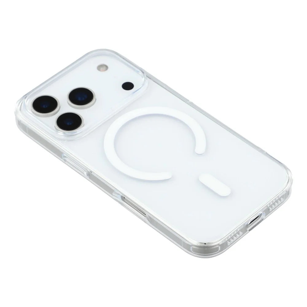 JAUCASE For iPhone 17 Pro Max Case Compatible with MagSafe Crystal Clear TPU PC Phone Back Cover - 4