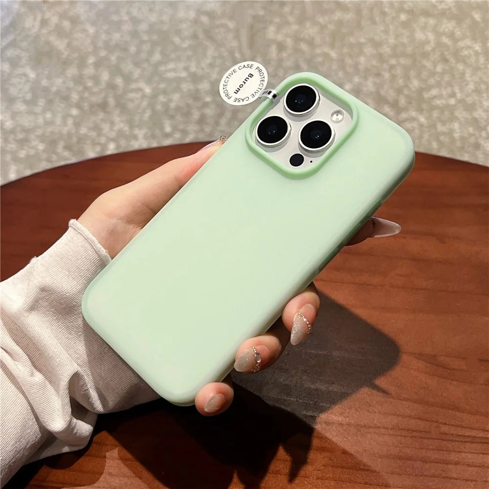 For iPhone 14 Pro Case Heat Dissipation Ice-Transparent Liquid Silicone + PC Phone Cover - Green - 2