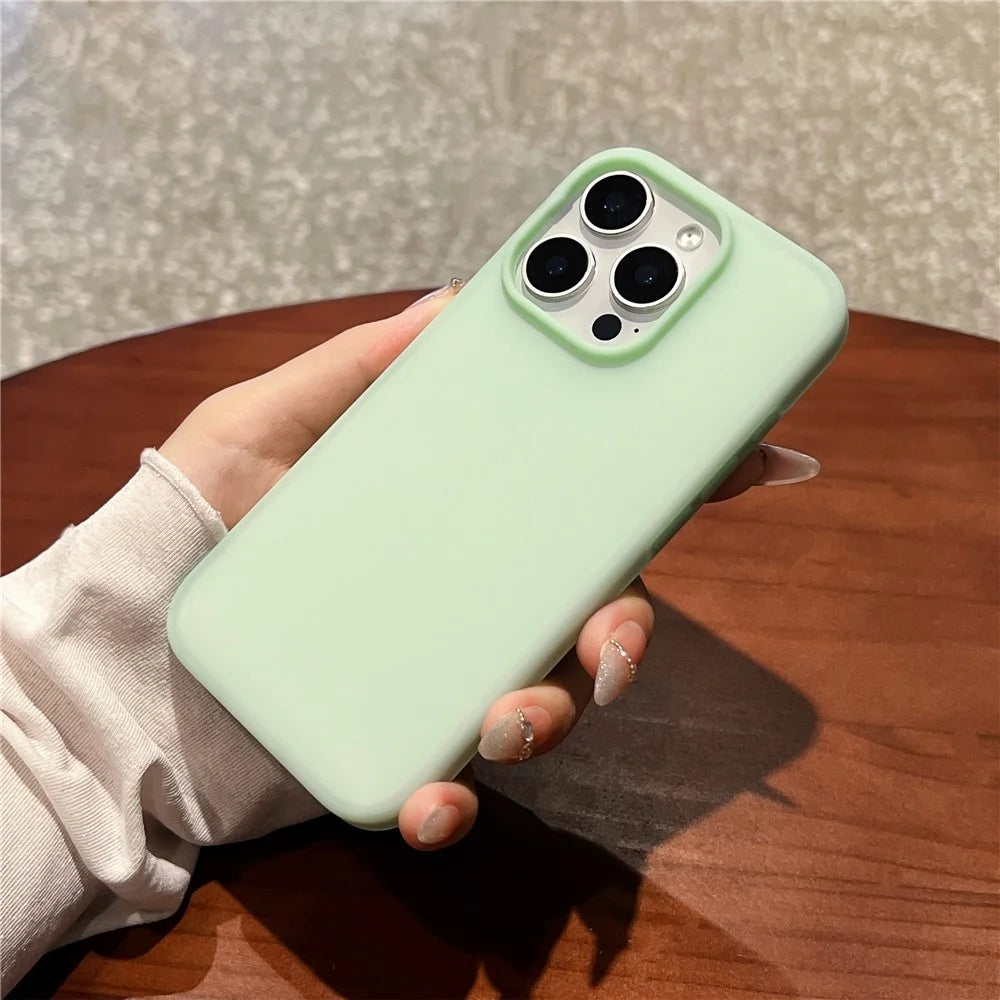 For iPhone 15 Pro Case Heat Dissipation Ice-Transparent Liquid Silicone + PC Phone Cover - Green - 2
