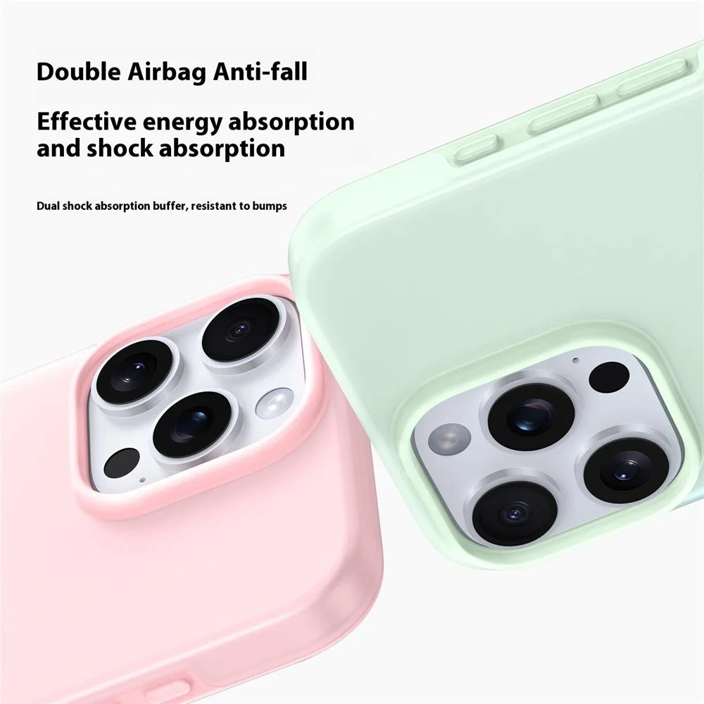 For iPhone 15 Pro Case Heat Dissipation Ice-Transparent Liquid Silicone + PC Phone Cover - Green - 7