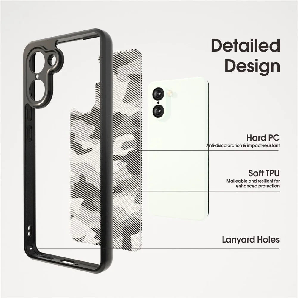 IBMRS For OnePlus Ace 5 Racing 5G Case Soft TPU Frame Hard PC Back Anti-Fall Phone Cover - Artistic Camouflage - 4