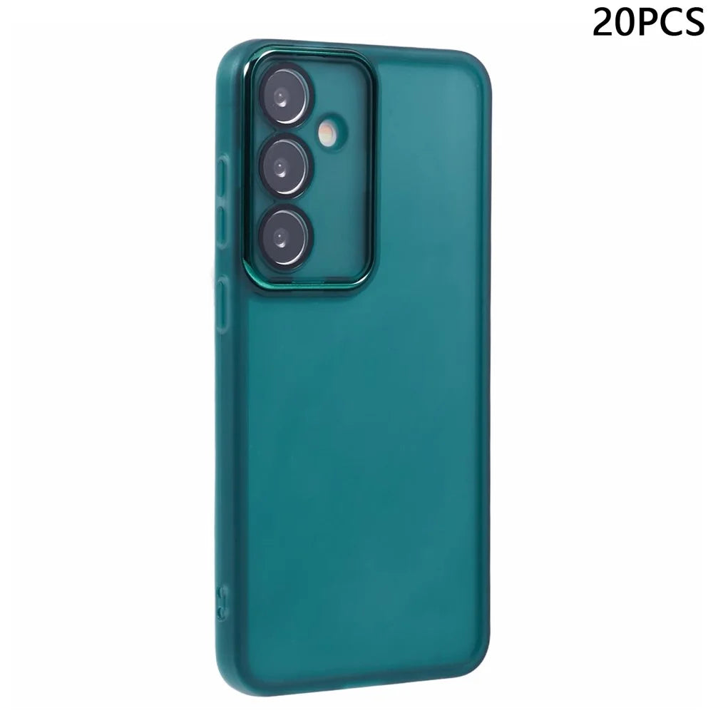 Bulk Purchasing 20Pcs For Samsung Galaxy A25 5G (Global) (161.0mm) Case TPU Phone Cover Precise Cutouts - Transparent Green - 1