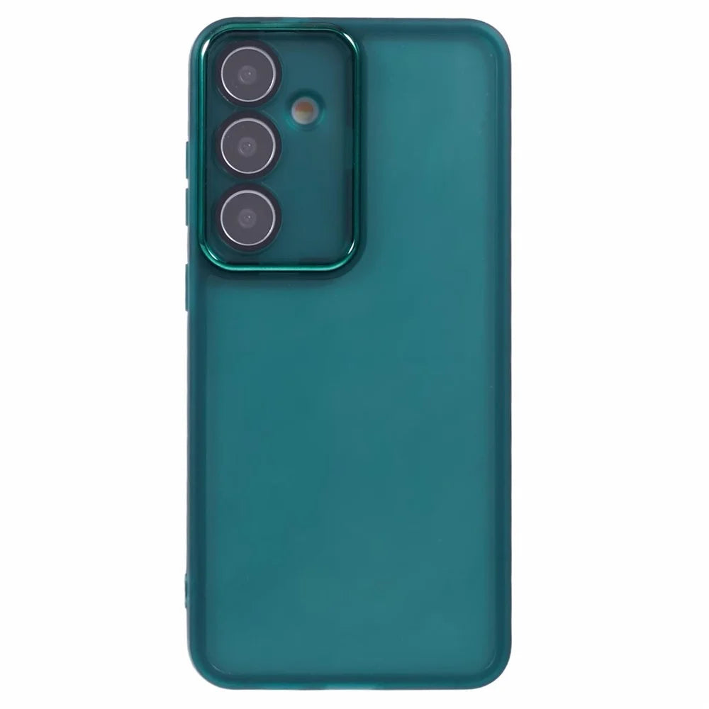 Bulk Purchasing 20Pcs For Samsung Galaxy A14 5G / A14 4G Case Electroplated Camera Frame TPU Phone Cover Precise Cutouts - Transparent Green - 3