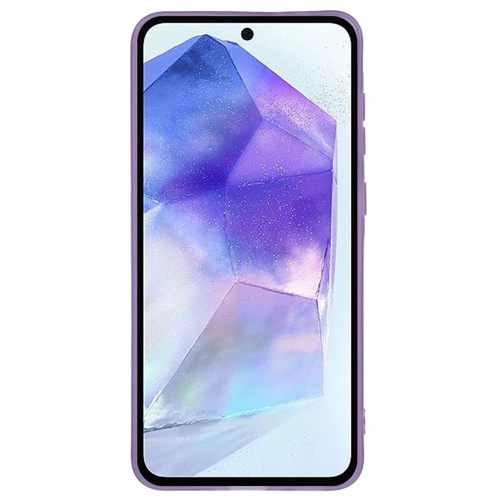 Bulk Purchasing 20Pcs For Samsung Galaxy A36 5G Case Electroplated Camera Frame TPU Phone Cover Precise Cutouts - Transparent Purple - 2