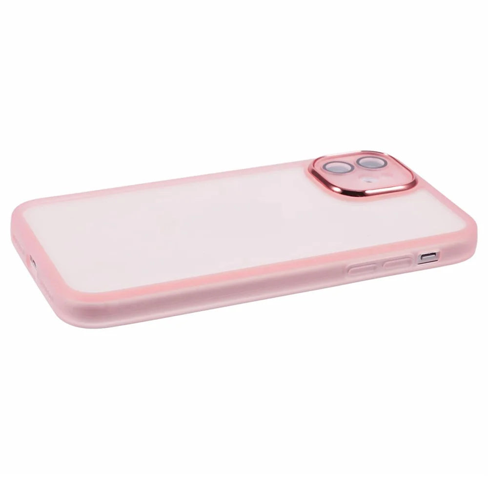 Bulk Purchasing 20Pcs For iPhone 11 Case Electroplated Camera Frame TPU Phone Cover Precise Cutouts - Transparent Pink - 5