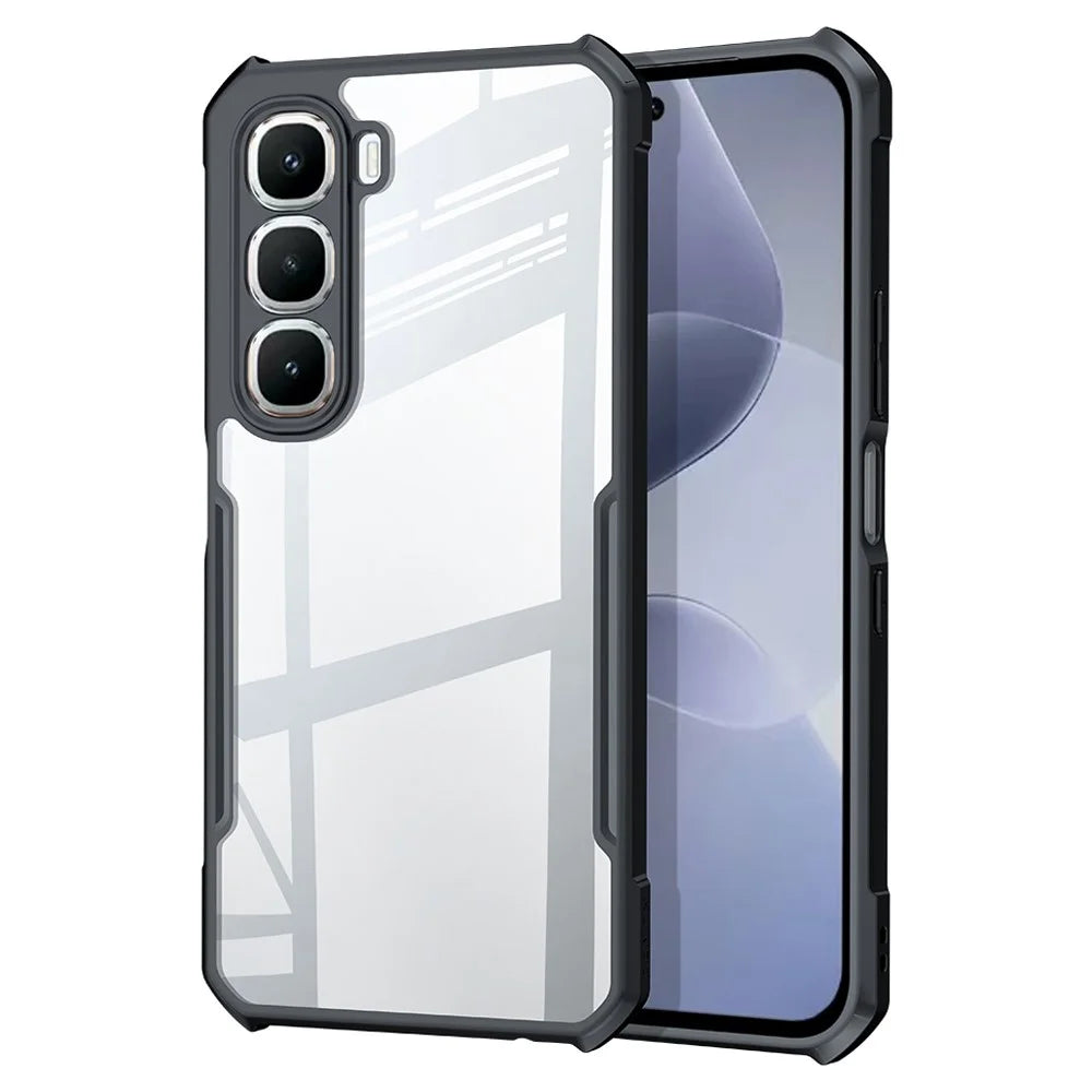 XUNDD For Infinix Hot 60 Pro 4G Case Dropproof TPU + Acrylic Clear Back Phone Cover - 1
