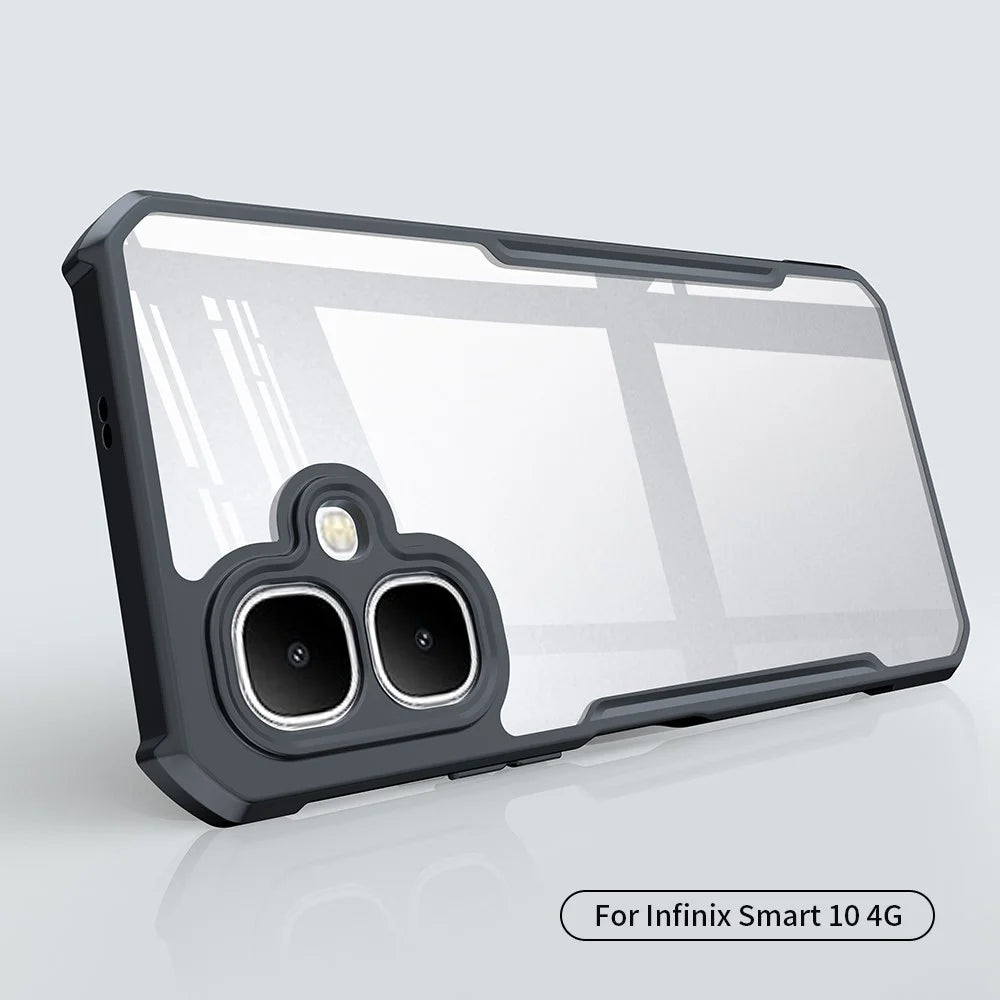 XUNDD For Infinix Smart 10 Case Dropproof TPU + Acrylic Clear Back Phone Cover - 2